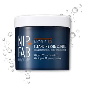 Nip + Fab Glycolic Fix Night Pads Extreme (60 Count)  5% Glycolic Acid Exfoliating Face Pads with Salicylic Acid  Resurfacing AHA BHA Chemical Peel for Blemishes & Texture