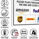 SmartSign 10 x 14 inch Please Leave Packages in The Box And Close The Lid Metal Sign with Delivery Logos, 40 mil Laminated Rustproof Aluminum, Multicolor, Made in USA