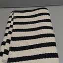 LEEVAN Black and White Striped Outdoor Rug Runner 2x4 Layering Doormat Farmhouse Front Porch Rug Cotton Woven Washable Throw Carpet for Hallway/Front Steps/Bathroom/Kitchen/Home Entrance