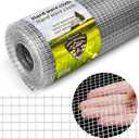 Hardware Cloth 1/4 Galvanized Wire Mesh Roll 20" x 20' (23 GA) - Chicken Wire Fence for Pens, Coops, Rabbit/Snake Fences, Poultry Enclosures, Crafting, and Screen Mesh