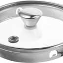 Anti-Scalding Glass Pot Lid Universal Replacement Cover for Tea Kettle Saucepan Frying Pan 3.73X1.18 Inch