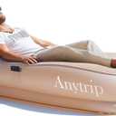 Inflatable Couch Air Sofa Blow Up Lounger with Built-in Pump,Portable Self-Inflating Lounge Chair for Home Camping Traveling Outdoor