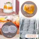 4oz Small Glass Jars 40Pack, Clear Glass Pudding Jars with PE Lids and Tags, Spice Jars/Glass Jelly Jars/Yogurt Jars/Small Jars with Lids (Set of 40)