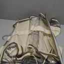 Clear Hanging Handbag Storage Organizer with Zippers, Easy Access Purse,Toy,Yarn,Hat Storage Over The Door Purse Organizer Space Saving 4 Pockets for Closet Bedroom Living Room (Beige)