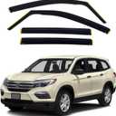 in-Channel Window Visors Compatible with Honda Passport 2019-2024for Honda Pilot 2016-2022Rain Guards Sun Shields Window Deflector4pcs (for Honda Passport 2019-2024/Pilot 2016-2022), 4pcs