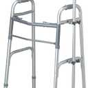 Medline Walker Platform Attachment, Enhances Stability & Mobility for Two-Button Walkers, Easy Installation