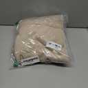 Zeagoo Women's Casual Sweatshirts Crewneck Long Sleeve Fuzzy Fleece Jackets Side Slit Midweight Pullover Fall Fashion 2025 (Light Khaki 01)