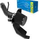 PHILTOP 2.75" Cold Air Intake Kit System + Heat Shield Compatible with Honda Civic 2016 2017 2018 2019 2020 2021 1.5L L4, High Performance, Black
