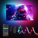 Govee TV LED Backlight Strip, RGBIC Smart LED Backlight for 40-50inch TVs, Music Sync, Wi-Fi Bluetooth & App Control, Works with Alexa & Google Assistant, 77 Scene Modes, Adapter