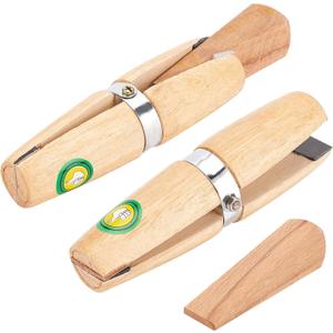 PH PandaHall 2 Pack Wooden Ring Clamp Ring Jewelers Holder Benchwork Hand Tool for Polishing Repairing Rings Vice With Wedge Lock Wedge Leather Stone Setting Engraving Jewelry Making Tool Valentine