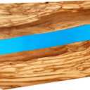 Charcuterie Boards, Olive Wood & Resin Cheese Board Cutting Board for Kitchen Meal Prep and Serving - Butcher Block, Handcrafted Charcuterie Board for Meat, Cheese, Vegetables, Bread | 15" x 10"