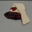 KYEESE Dog Sweater Knitwear Dog Sweaters for Small Dogs Girl Soft Turtleneck Pet Sweater Dress Thick Dogs Clothes with Bowtie Stretchy Cat Sweaters Warm Pullover Pet Coats for Cold Weather Winter (Medium7-13lbs, 01# Beige)