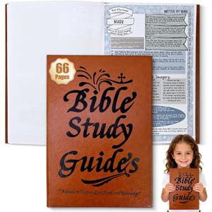 66-Page Bible Study Guides and Devotional Journal with Daily Scripture Quotes, Prayer Prompts, Cross-References, and Reflection Guides - A Comprehensive Year-Long Plan and Christian Gift