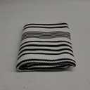 Black and White Striped Outdoor Rug 24'' x 51''Farmhouse Front Porch Mat Hand-Woven Machine Washable Layered Door Mats for Entryway/Bedroom