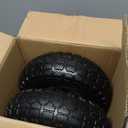 4.10/3.50-4" Flat Free Tire and Wheel for Hand Truck Trolley 2 Pack
