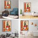 JFYHAB Halloween Gnome Pumpkin Diamond Painting Kits for Adults Weclome Diamond Art Kits for Adult Beginner, DIY Full Drill Skull Diamond Dots Paintings with Diamonds 5D Gem Art Decor 16x12 Inch