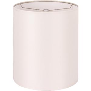 Wellmet CreamWhite 14"x14"x17" inches Lampshade, Required Assembly for Table Lamp, Bedside Lamp, Floor Lamp, Fabric Drum Lampshade Classic Modern Style, Metal Spider Fitter