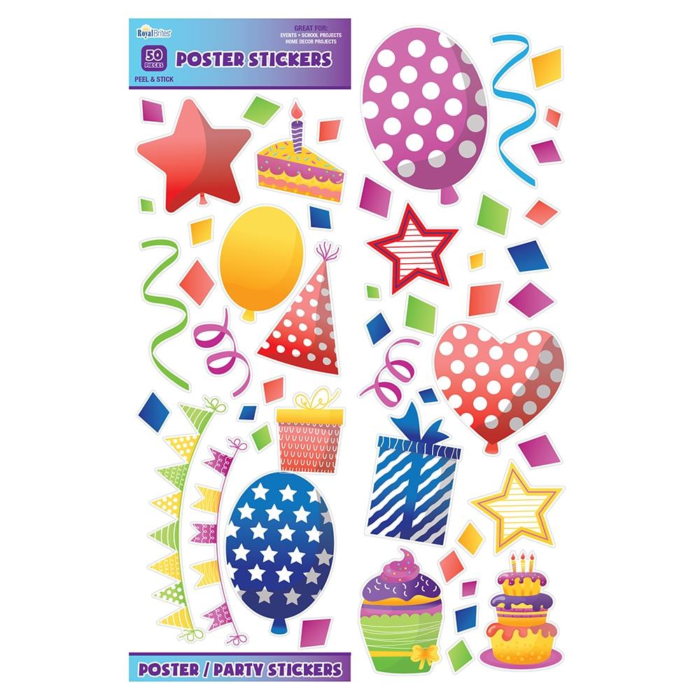RoyalBrites Poster Stickers 150 Pieces