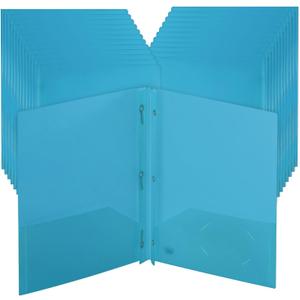 Mr. Pen- Plastic Folders with Pockets and Prongs, 24 Pack, Letter Size | Flexible Plastic Folders with Prongs