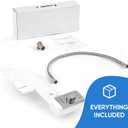 Upgrade Bidet Attachment for Toilet Seat, Adjustable Angle Dual Nozzle, Self-Cleaning, Non-Electric Bidet Attachment for Rear & Feminine Wash, Controllable Fresh Cold Water Pressure (Chrome)