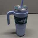 Reduce 24 oz Stainless Steel Tumbler with Handle - Dual-Wall Vacuum Insulated Travel Mug, Sweat-Proof Lid & Reusable Straw - Keeps Drinks Cold for 24 Hrs, Fits Cupholders, Dishwasher Safe-Mineral Blue