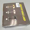 Portable LED Mushroom Table Lamp, Cordless Desk Night Light with 5200mAh Rechargeable Battery, Stepless Dimming Small Lamp with 3 Colors and Brightness Control for Bedroom/Bar/Coffee Shop (Silver)