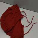 Mr. Pen- Small Christmas Tree Skirt, 24", Red Knitted Christmas Skirt Tree, Xmas Tree Skirt