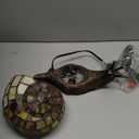 Dale Tiffany TA15173 Snail Tiffany Accent Table Lamp, Antique Bronze