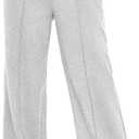 AUTOMET Womens Wide Leg Sweatpants Baggy Lounge Travel Pants Fall Fashion Outfits 2026 Winter Clothes Joggers (Small, Gray)