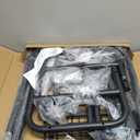 ALIMORDEN Rolling Laundry Cart with Hanging Rack & Extra Large Basket,Black