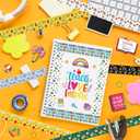 12 Pcs Teacher's Day Washi Tape School Masking Tape Decorations Thank You Teacher School Decorative Paper Sticker for Journals, Planners, DIY Craft Gift Wrapping Handbook Stickers