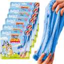 Bluey SlimySand Party Pack, 6-Pack, Blue Raspberry Scented, Reuseable Play Sand, Sensory Sand Bags, Party Favors, Toddler Activities, Bluey Birthday Supplies, Toys & Games