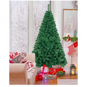 Artificial PVC Christmas Tree W/Stand Holiday Season Indoor Outdoor , 6ft  Artificial PVC Christmas Tree W/Stand Holiday Season Indoor Outdoor , 6ft