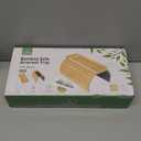 Joy&Grace Couch Arm Tray, 3-in-1 Magnetic Detachable Sofa Arm Table with Phone and Tablet Holder Bamboo Couch Cup Holder, Foldable Sofa Armrest Tray for Eating, Drinks, Phones (Natural)