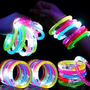 20 Pcs Glow Sticks LED Bracelets, Glow in the Dark Party Supplies for Kids/Adults, Flashing Light up Toys Goodie Bags Stuffers, Christmas Neon Accessories Carnival Birthday Concert Party Favors