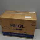 Plufl Hugl Cooling Body Pillow for Adults Made with CloudSupport Fill | U Shaped Maternity Pillows Great for Side Sleepers & Pregnant Women | Washable Cover | White (Standard)