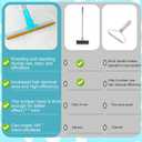 Pet Hair Remover for Carpets with 3 Lengths Adjustable Handle (23-54") - Stand-Up Tool to Remove Matted Dog & Cat Hair from Deep Pile Rugs, Stairs, Under Furniture