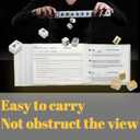 4 x Large Plastic Clear Cover 4 Pack Mahjong Card Sleeve, Clear Durable PVC Protector for 2025 Mahjong Card, Fits Large Size Mahjong Card Holder, Transparent Mahjong Accessories