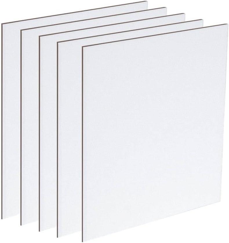 SoHo Urban Artist Canvas Texture Painting Boards - 2.3mm Stock Textured Canvas Boards for Painting, Practice, Students, Bulk, All Media, & More! - [Pack of 5-6x9]
