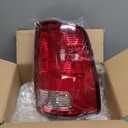 RANSOTO Right Tail Light Compatible with Dodge Ram 1500 2500 3500 Classic 2009-2018 Passenger Side Rear Taillight Brake Lamp with Bulb Replaces CH2819124