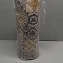 Boho Kitchen Rugs Set 2 Memory Foam Colorful Ceramic Comfort Tile Floor Mat Anti Fatigue Non-Skid PVC Runner Rug Water & Oil Proof Carpet for Kitchen Laundry Sink,17.3x28+17.3x47 Inch, C3