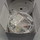 Yodaba Dimmable Ceiling Spotlight,Indoor 360°Adjustable Surface Mounted LED 10W COB Ceiling Downlight-Wall Lamp for Picture Background Wall Display Lighting(White,3000K Warm Light)