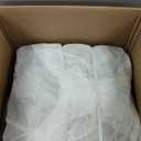 Hobestluk 3 in 1 Bean Bag Chair Giant Bean Bag Chairs for Adults with Plush Faux Fur Cover Convertible Bean Bag Floor Cushion with Machine Washable Cover for Living Room (Plush White)