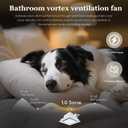 Orsong Bathroom Exhaust Fan 10" Panel Ultra Quiet without Light(8x8 Mount), 110CFM, 4" Duct for Bathroom/Garage/Home