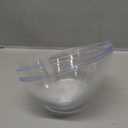 Posh Setting Clear Serving Bowls Small Hard Plastic Candy Bowl for Weddings, Buffet, Offices, Disposable Small Angled Bowls for Party's, Salads, Snacks and Fruit Bowl 5 Pack (Small 8 OZ)