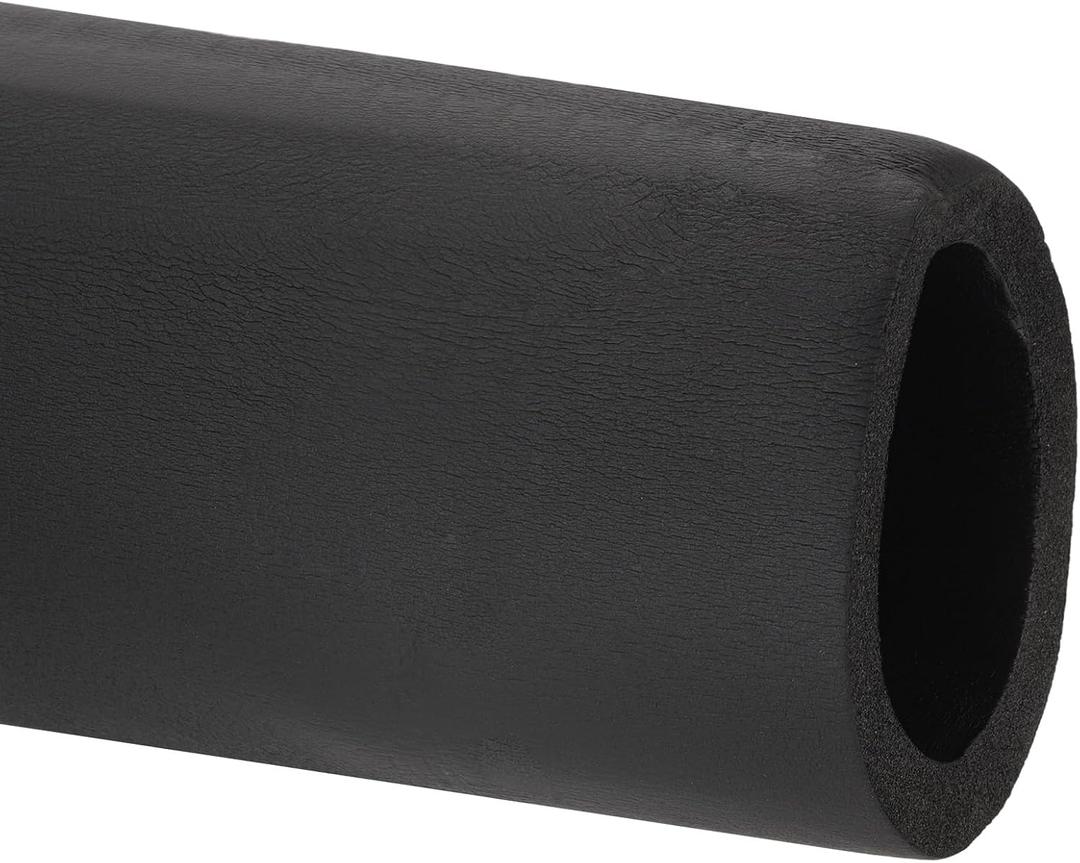 PATIKIL 4-1/4"(108mm) ID x 6.6Ft Pipe Insulation Foam Tube, Pipe Cover Wrap Roll Bar Padding Tubing for Handle Grip HVAC Outdoor Air Conditioner Units, Black