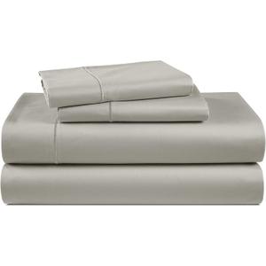 LANE LINEN 100% Egyptian Cotton King Sheets Set 4 Piece Sateen Weave Bed Sheets, Ultra Soft, 16" Deep Pocket, Luxury King Size Sheet Set 
