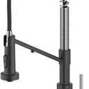 KRAUS Bolden 2-in-1 Commercial Style Pull Down Single Handle Water Filter Kitchen Faucet for Reverse Osmosis or Water Filtration System in Spot-Free Stainless Steel/Matte Black, KFF-1610SFSMB