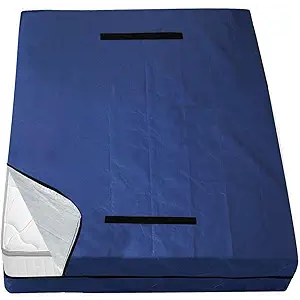 1 Pack Mattress Bags for Moving and Storage Queen Size, Waterproof Mattress Cover for Moving with Heavy Duty Handles, Strong Zipper, Reusable Mattress Storage Bag, Moving Supplies & Moving Bags