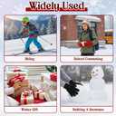 Grevosea 10 Pairs Kids Winter Gloves Full Fingers Knit Stretchy Warm Gloves Black Glove Bulk for Boys Girls 5.5" 3-10 Years